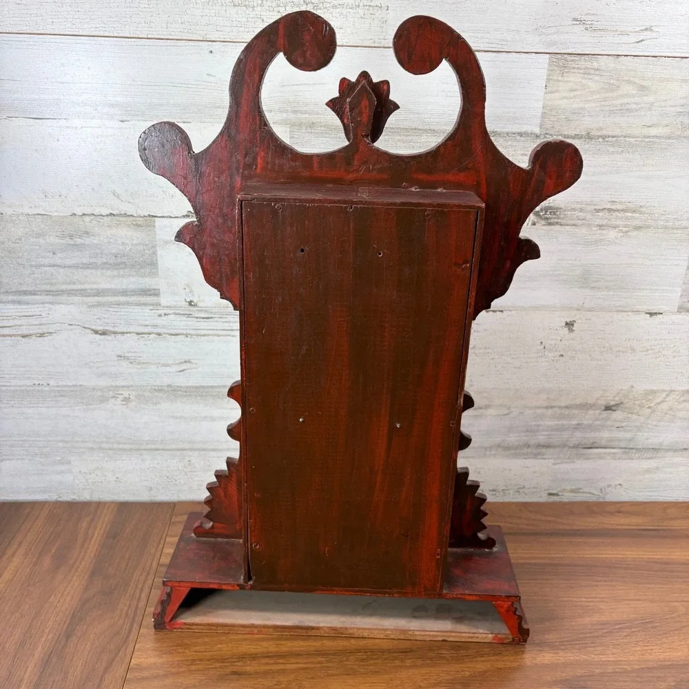 Antique E Ingraham Parlor Gingerbread Mantle Clock 1890's With Bell Alarm